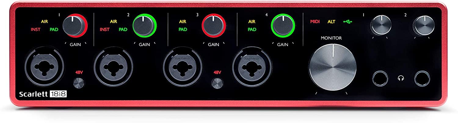 Amazon.com: Focusrite Scarlett 8i6 - Interfaz de audio USB (3ra